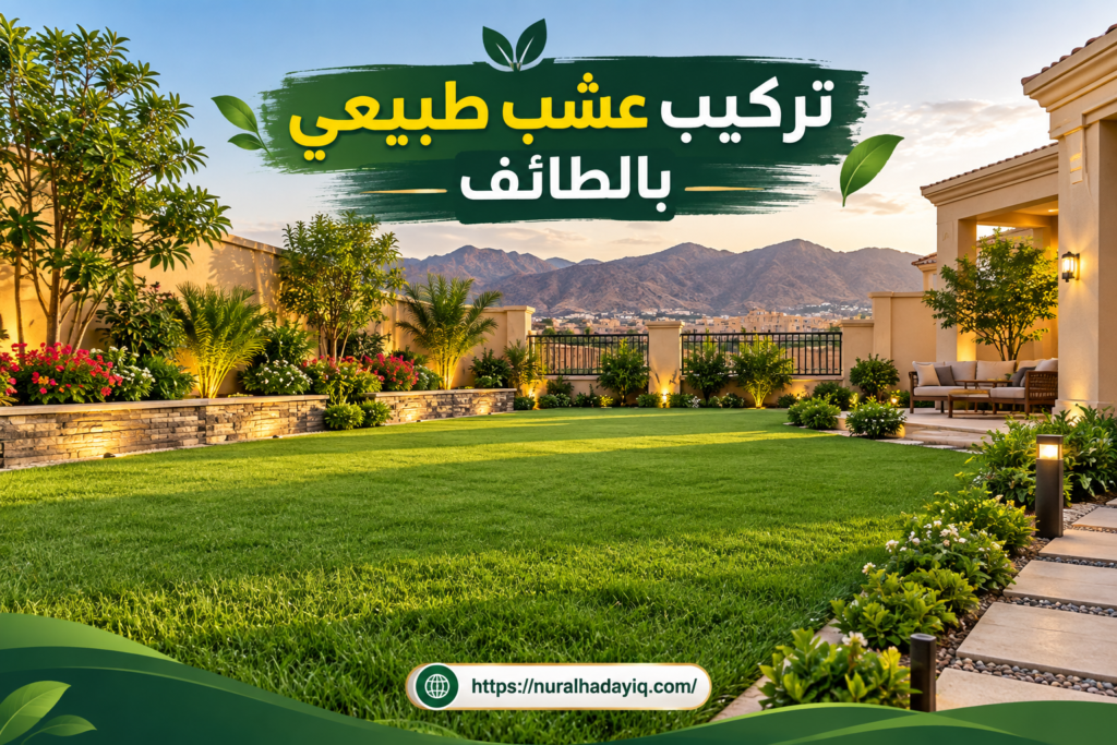 تركيب عشب طبيعي بالطائف